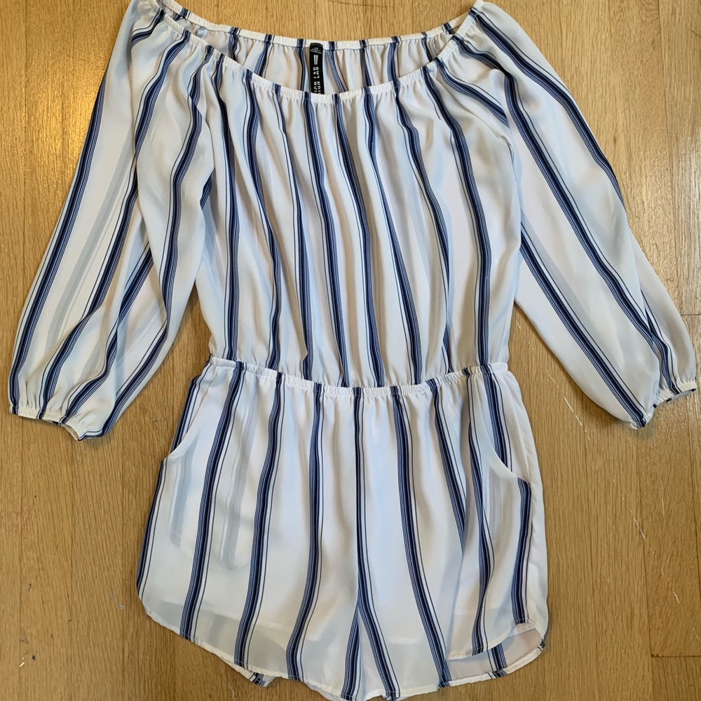Striped Romper - image 1